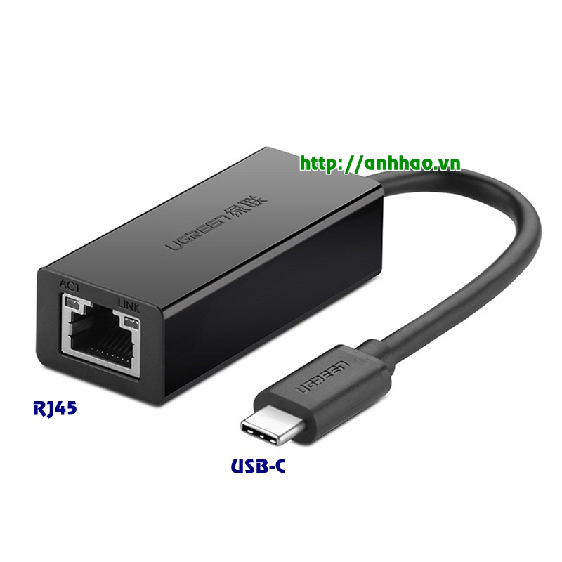 Cáp chuyển đổi USB type C to Lan Ugreen 30287 chính hãng